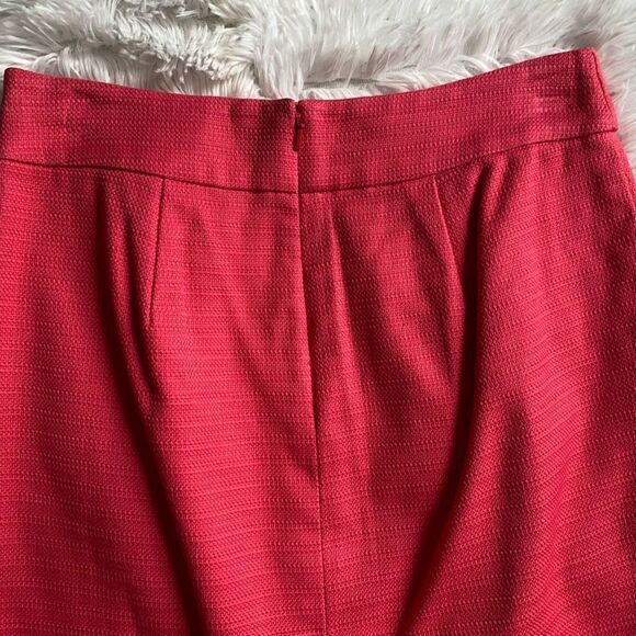 Banana Republic Skirt Pencil Pink Cotton Office Career Wear Zipped Back Lined 0 - Picture 6 of 10